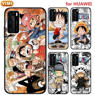 เคส Huawei nova Y90 11 11i 8I P40 P30 P10 4E pro plus โทรศัพท์มือถือลายการ์ตูนวันพีชสําหรับ