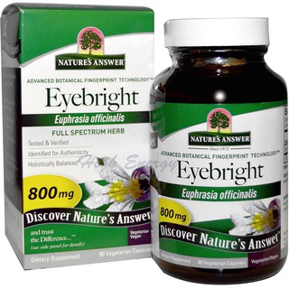 Natures Answer, Eyebright, 800 mg, 90 Vegetarian Capsules