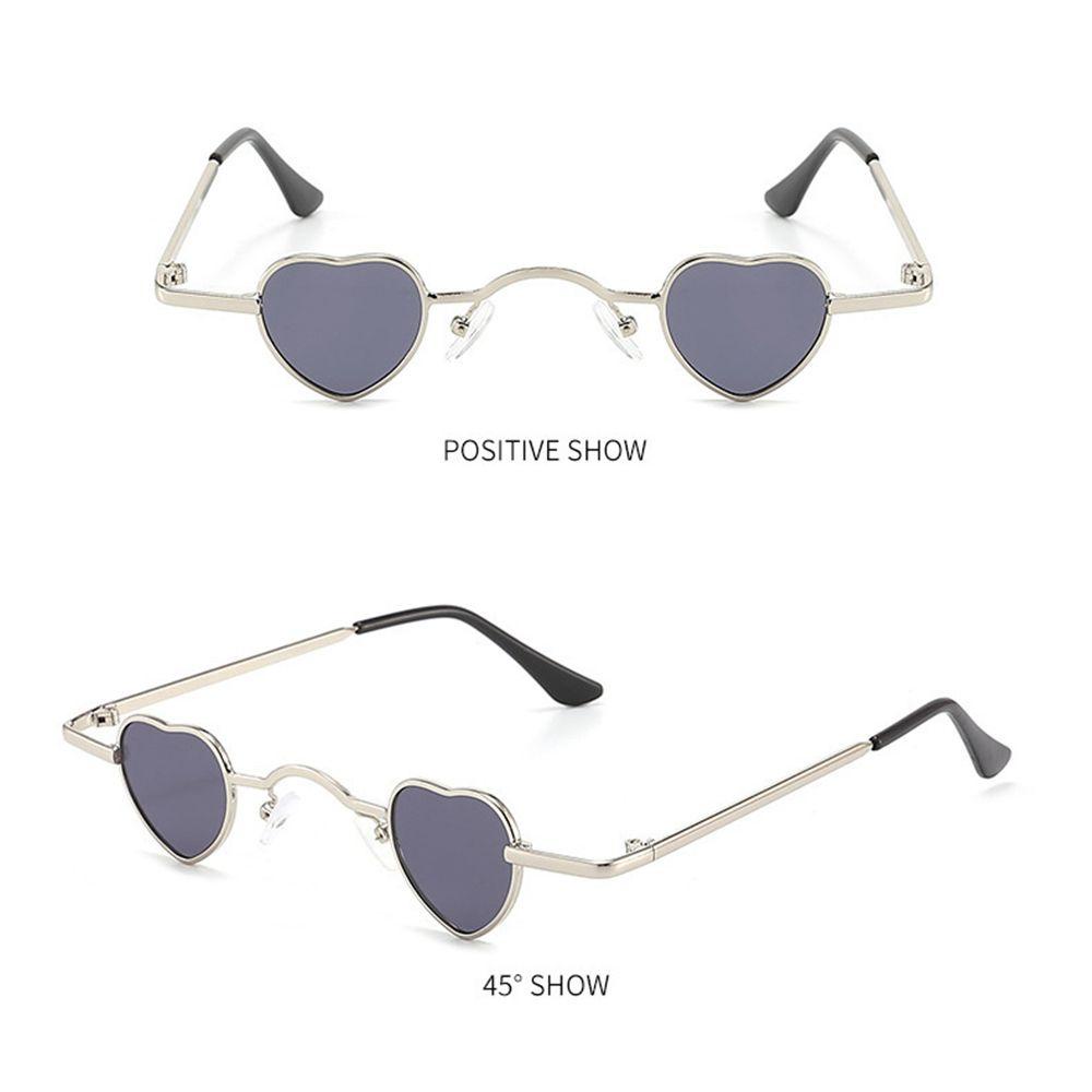 Susth แว่นตากันแดด กรอบโลหะ รูปหัวใจ สีแคนดี้ สไตล์ฮิปฮอป ย้อนยุค ราคา ถูกที่สุด ดีลบีเคเค แกลเลอรีภาพที่ 5