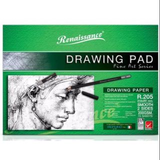 สมุดวาดเขียน/สมุดสเก็ตช์ภาพ Masterart Renaissance 
รุ่น Drawing Pad รุ่น R.205 A4