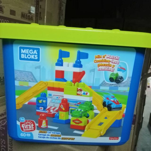 mega bloks race car garage