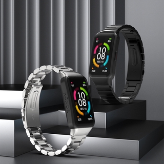 สายนาฬิกาข้อมือสแตนเลสสําหรับ Huawei Band 6 Huawei Honor Band 6