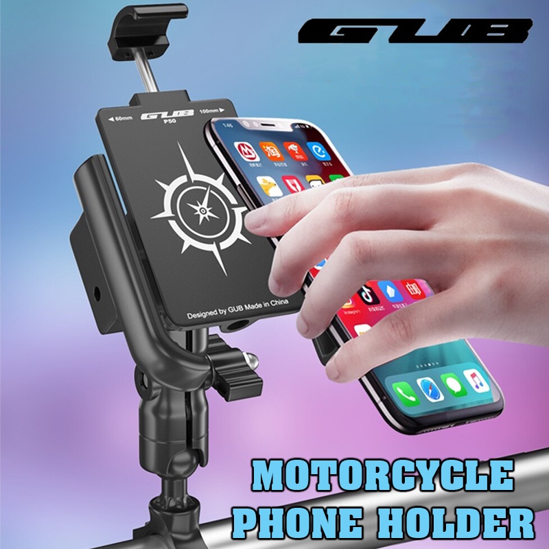 GUB Motorcycle E-Scooter e-Bike Bike Accessories ที่วางโทรศัพท์มือถือแบบแฮนด์