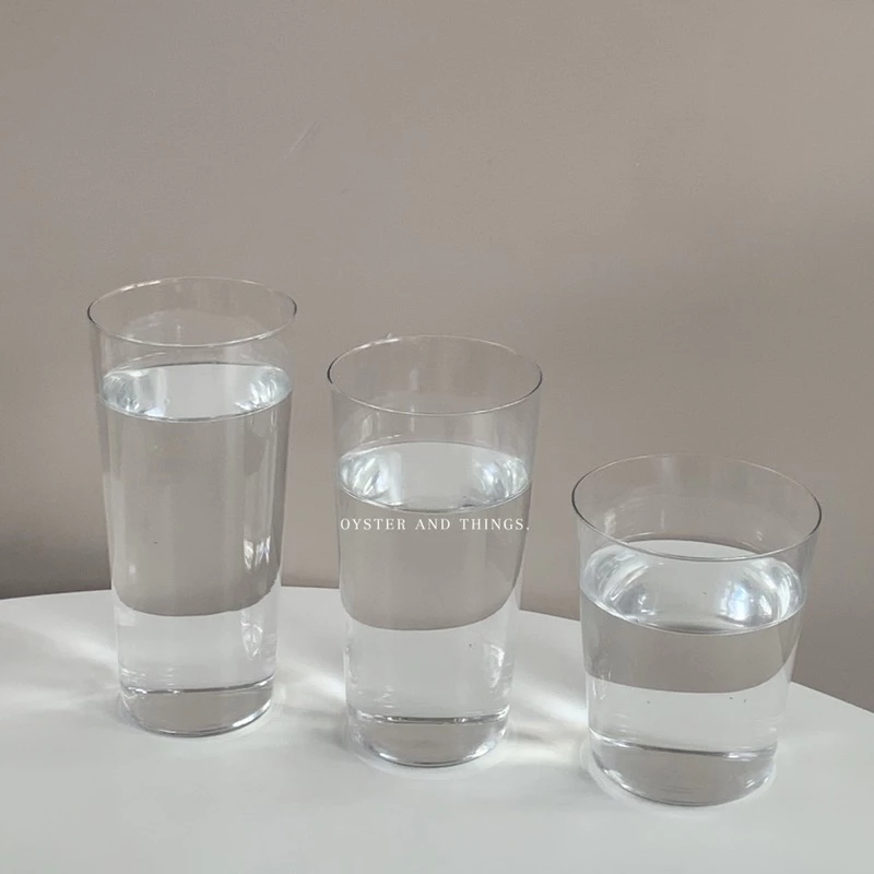 แก้วน้ำ Simple แก้วปากบาง มี 3 ขนาด | Thin glass | Oyster and Things.