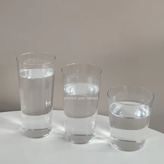 แก้วน้ำ Simple แก้วปากบาง มี 3 ขนาด | Thin glass | Oyster and Things.