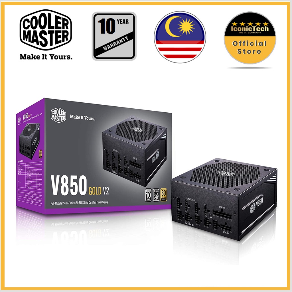 Cooler Master MasterWatt CM MWE Gold 550W V650 V2 750W Full Modular Power Supply (MWE GOLD 550 650 M
