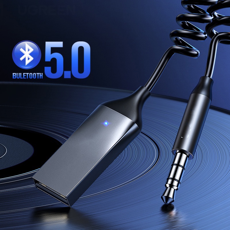Shopee Thailand - bluetooth car usb bluetooth car stereo audio connection cable For on the car, Bluetooth 5.0, 3.5mm jack.