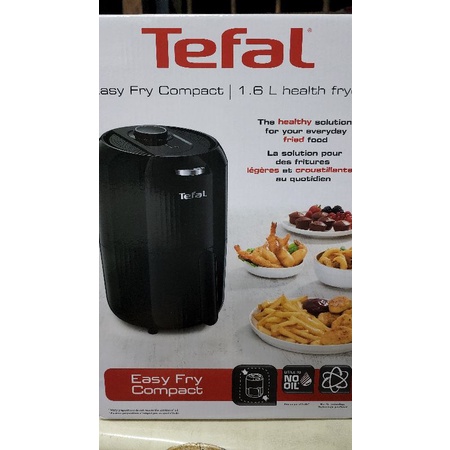 หม้อทอดไร้น้ำมัน TEFAL Easy Fry Compac รุ่น EY101866 ความจุ 1.6 ลิตร(ส่งฟรี)