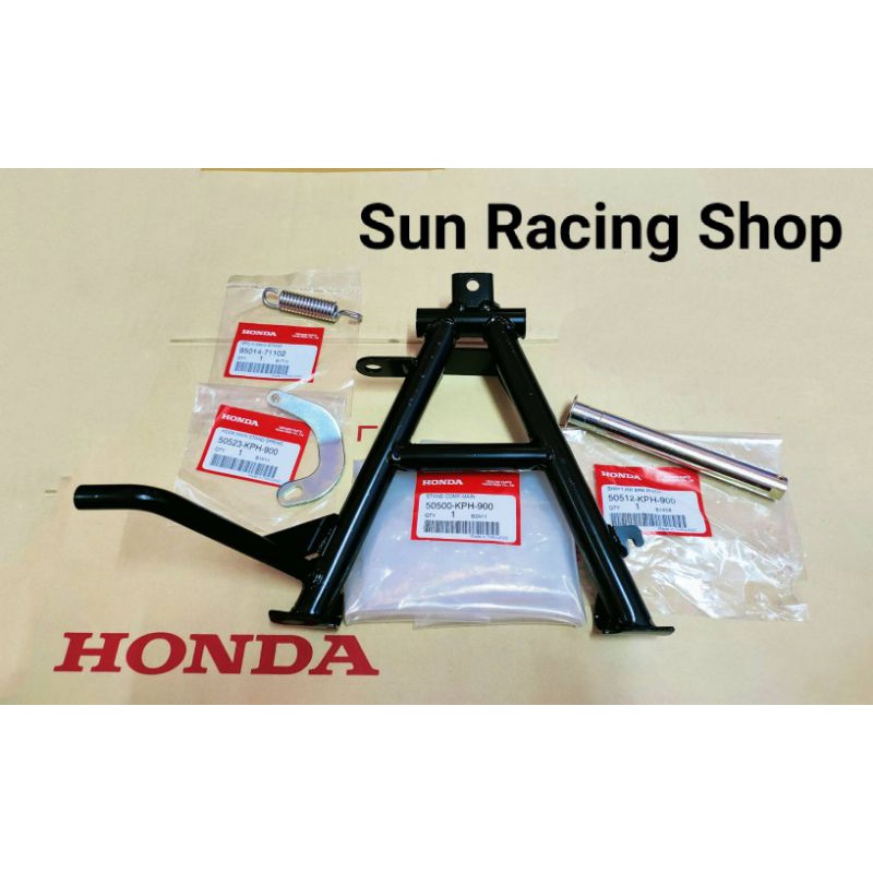 ขาตั้งคู่ พร้อมชุดอุปกรณ์ เวฟ125 HONDA (แท้ศูนย์) WAVE125 R / S / I /  wave125i (4ชิ้น)