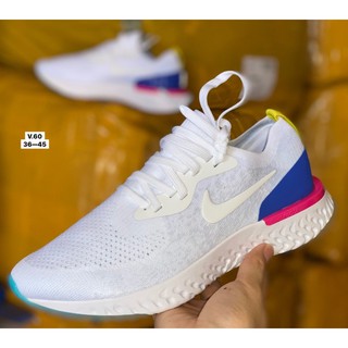 Nike Epic React Flyknit 2 รองเท้าวิ่งกีฬาลดแรงกระแทกแบบทอผู้ชายและผู้หญิง ❤️