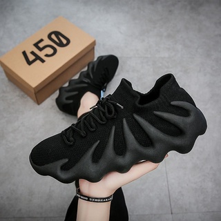 รองเท้าผู้ชายใหม่ 450yeezy รองเท้าลำลองแนวโน้มทุกการแข่งขันระบายอากาศระงับกลิ่นกายพื้นรองเท้านุ่ม