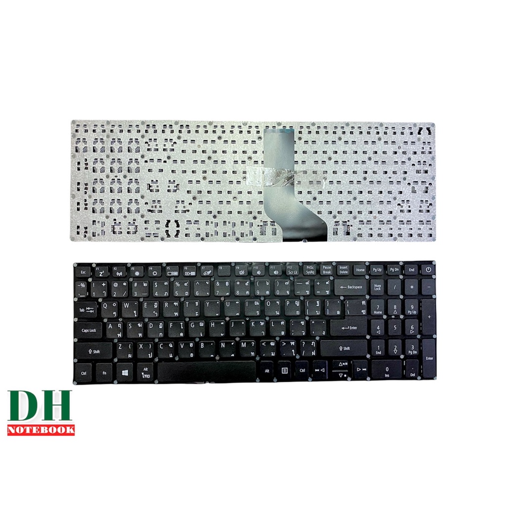 คีย์บอร์ดโน๊ตบุ๊ค keyboard Acer Aspire A315-33 A315-32 A315-41 A315-21 A315-31 A315-53 ไทย-อังกฤษ ปุ่มฟังก์ชั่นสีขาว