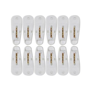 FREE HOME กิ๊บหนีบผ้า JUMBO สีขาว แพ็ค 12 ไม้หนีบผ้า หนีบผ้า