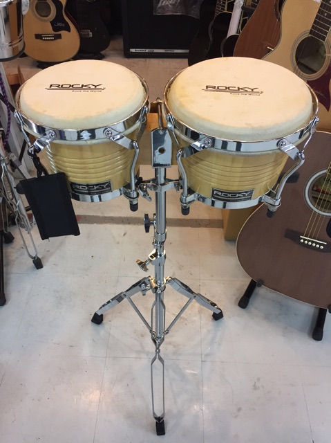 กลองบองโก้ใหญ่ พร้อมขาตั้งโครเมี่ยมอย่างดี, กลองเชียร์กีฬา, กลองกีฬาสี - รูปที่ 2