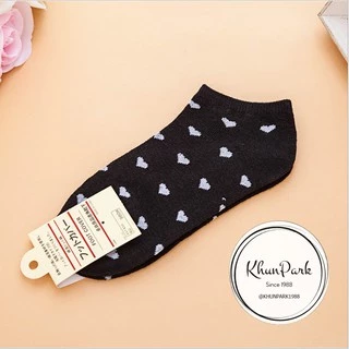 🐳ถุงเท้าญี่ปุ่น 🐳หุ้มข้อ ลายหัวใจ พาสเทล ลายทาง Unisex 1 คู่ใส่ได้ทั้งหญิง/ชาย kp99