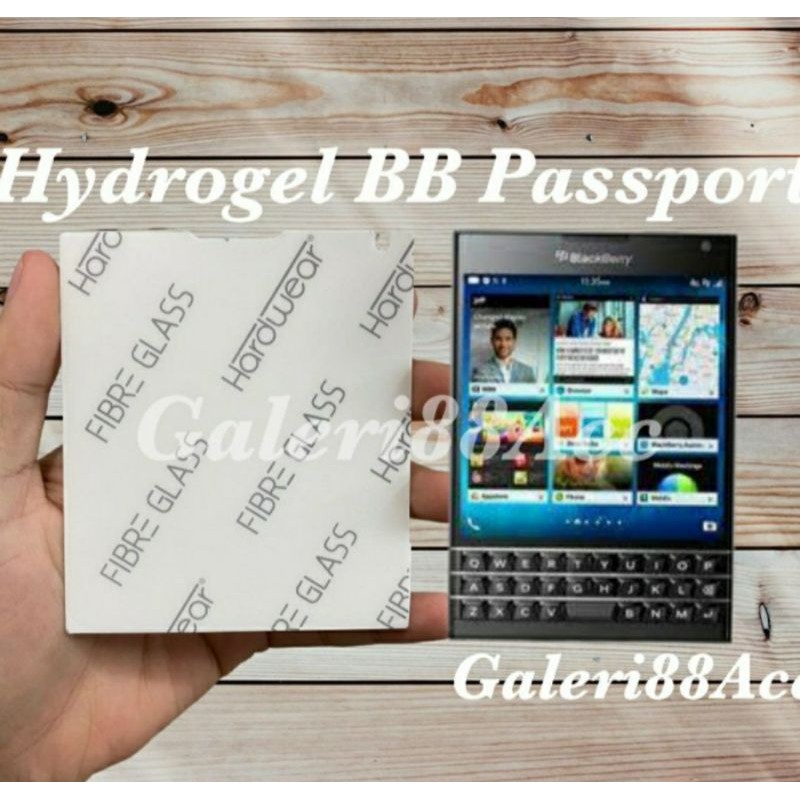 ตัวป้องกันหน้าจอ Blackberry Passport Hydrogel ป้องกันรอยขีดข่วน