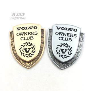 สติ๊กเกอร์โลโก้โลหะสีทอง 1 ชิ้นสำหรับ Volvo