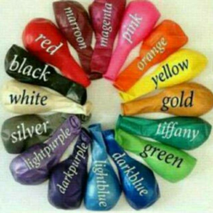 1PCS 12INCH น้ํายาง BALLOONS / 12INCH METALLIC BALLOONS / 12INCH METALLIC LATEX BALLOONS / 12INCH RU