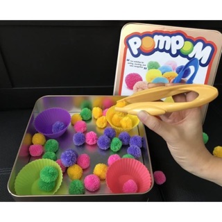 เกมคีบ ปอมปอม Pom Pom Box set