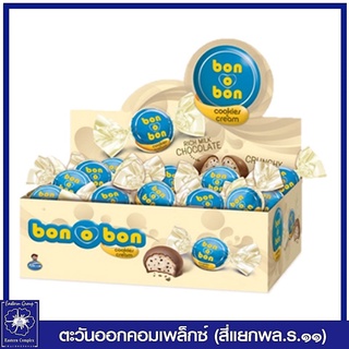 *บอนโอบอน ขนมช็อกโกแลตคุกกี้แอนด์ครีม 336กรัม (14กรัมx24ชิ้น) (ขาว)2447