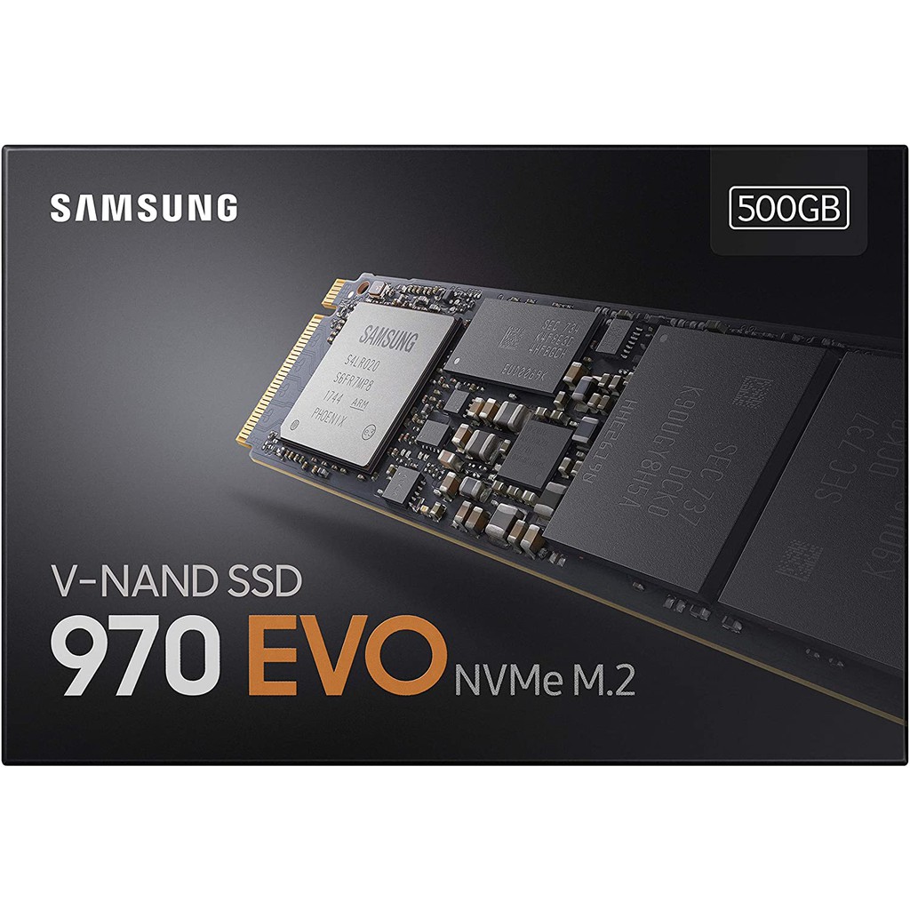 (รุ่นเก่า) 500 GB SSD (เอสเอสดี) SAMSUNG 970 EVO PCIe/NVMe M.2 2280 (MZ-V7E500BW)