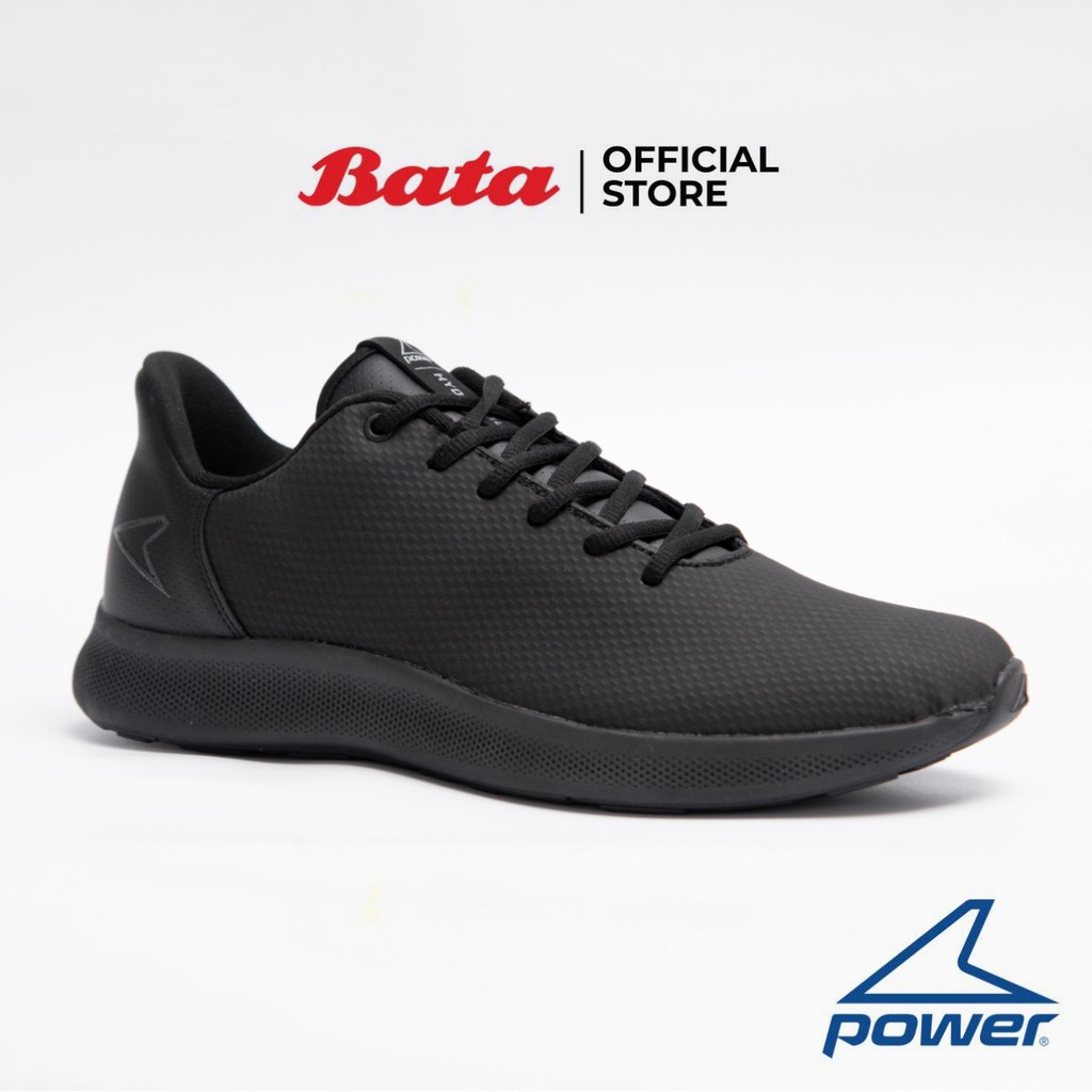 Bata Power รุ่น Trace Recess B (พาวเวอร์ เทรซ รีเซส บี) รองเท้าผ้าใบ สนีคเคอร์ สำหรับผู้ชาย สีดำ - 8086747