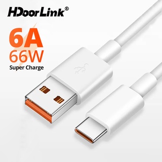 HdoorLink 66W Charging Data Cord 6A Super Fast Charger Cable USB Type C Wire For Samsung