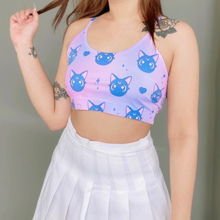 💙พร้อมส่ง💙 Luna Sailormoon Crop Bra