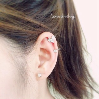 Ear Cuff แบบหนีบ + เจาะ