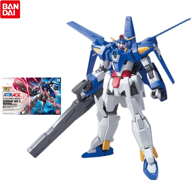 Bandai Gundam Model Kit อะนิเมะ HG AGE 21 1/144 Gundam AGE 3 Normal Genue Gunpla Action Toy Fig