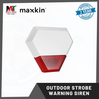 Maxkin Outdoor Strobe Warning Siren อุปกรณ์ส่งเสียงแจ้งเตือนภายนอก