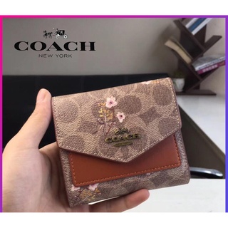 กระเป๋าสตางค์ Coach แท้ F67246 กระเป๋าสตางค์ผู้หญิง * กระเป๋าสตางค์ใบสั้น * กระเป๋าสตางค์บัตร