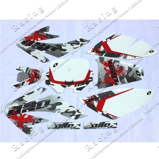 สติกเกอร์ CRF 70 GRAPHICS KIT CRF70 DECO DECALS DIRT PIT BIKE SENGE Motocross Kayo BSE Use 1