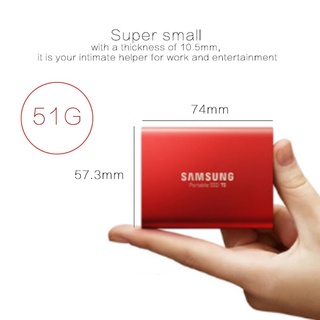 Original samsung T5 portable SSD 500GB  USB3.1 External Solid State Drives USB 3.1 Gen2 compatible for PC