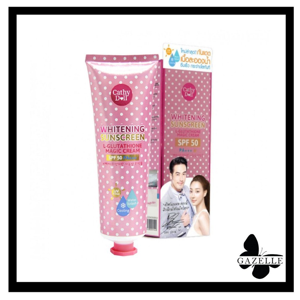 Karmart Cathy Doll L-Gluta thione Magic Cream SPF 50 PA+++138ml. เคธี่ดอลล์ ผสมแอลกูต้าโอน เมจิคครีมกันแดดละอองน้ำ