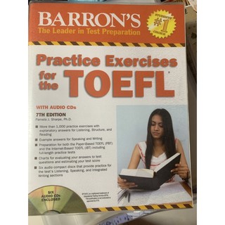 Barron’s Practice excercises for the TOEFL (✅6 CDs) สภาพ 100%