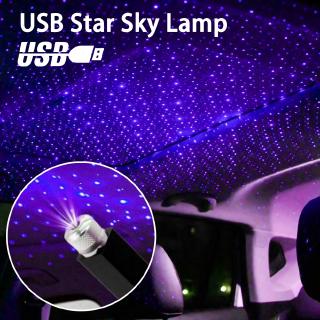 USB Car Accessories Interior Atmosphere Star Sky Lamp Ambient Star Night Lights Multiple Lighting Effects