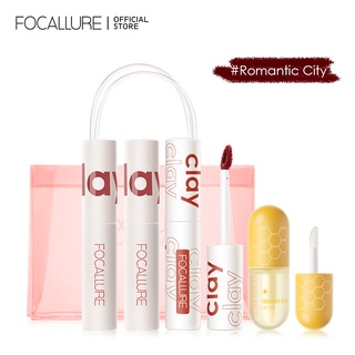 [ซื้อ 1 แถม 1] FOCALLURE ลิปสติก เนื้อแมตต์กํามะหยี่ ลิปทินท์ น้ําหนักเบา กันน้ํา ลิปแคร์ ออยล์ ให้ความชุ่มชื้น ของขวัญวันวาเลนไทน์