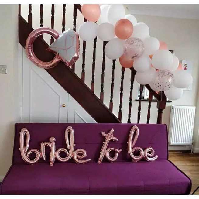 ลูกโป่งฟอยล์ตัวอักษร Bride To Be Link