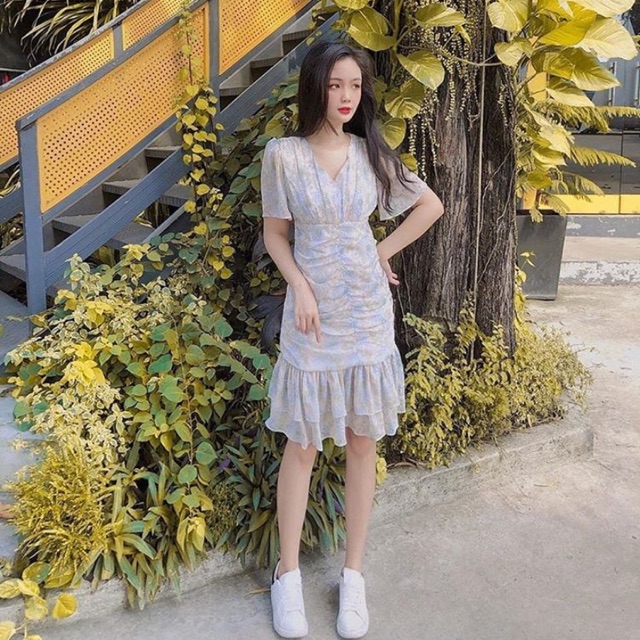 [ LILITH] LILITH Design เดรสลายดอก -ป้ายใหม่