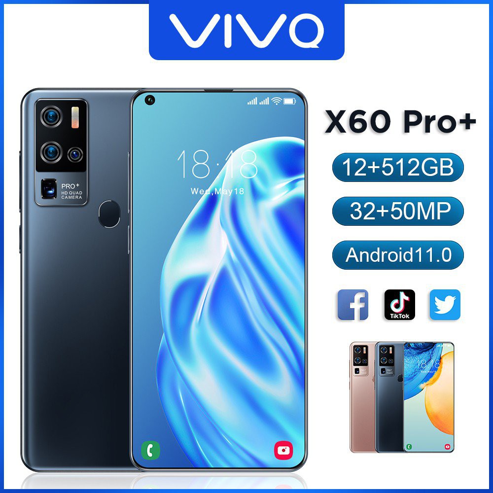 ใหม่โทรศัพท์ VIVO X60 Pro 5G สมาร์ทโฟน 100% ล่าสุด โทรศัพท์มือถือ 7.2 นิ้ว จอใหญ่ โทรศัพท์มือถือ 12+512G มือถือราคาถูก