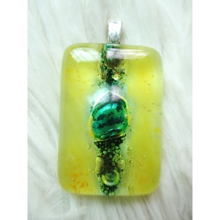 จี้แก้ว งานหลอมแก้ว หรือ Fused Glass Handmade จากแคนาดา มีเพียงชิ้นเดียว เอกลักษณ์ไม่ซ้ำใคร