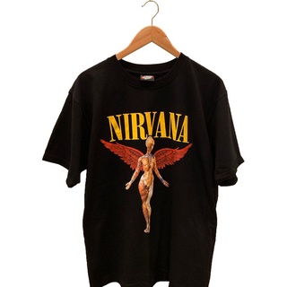 เสื้อวงดนตรี  Nirvana เสื้อผ้าแฟชั่นชาย หญิง สตรีท ราคาถูกมาก พร้อมส่ง  oversize SML