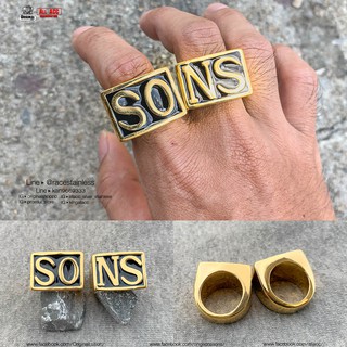 แหวนSonsทอง แหวนSons of anarchy สแตนเลสแท้ stainless 316l ring แหวนแฟชั่น แหวนผู้ชาย แหวนสแตนเลส originallution