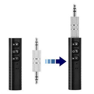ตัวรับสัญญาณบลูทูธ Bluetooth Audio Receiver 3.5AUX ใช้กับช่องเสียบหูฟัง AUX ของรถยนต์ได้ Hands-Free ได้