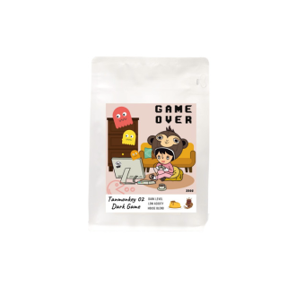 Tanmonkey Coffee Dark Game เมล็ดกาแฟคั่วเข้ม ไม่เปรี้ยว Brazil House Blend 250 g. (Caramel Pudding)
