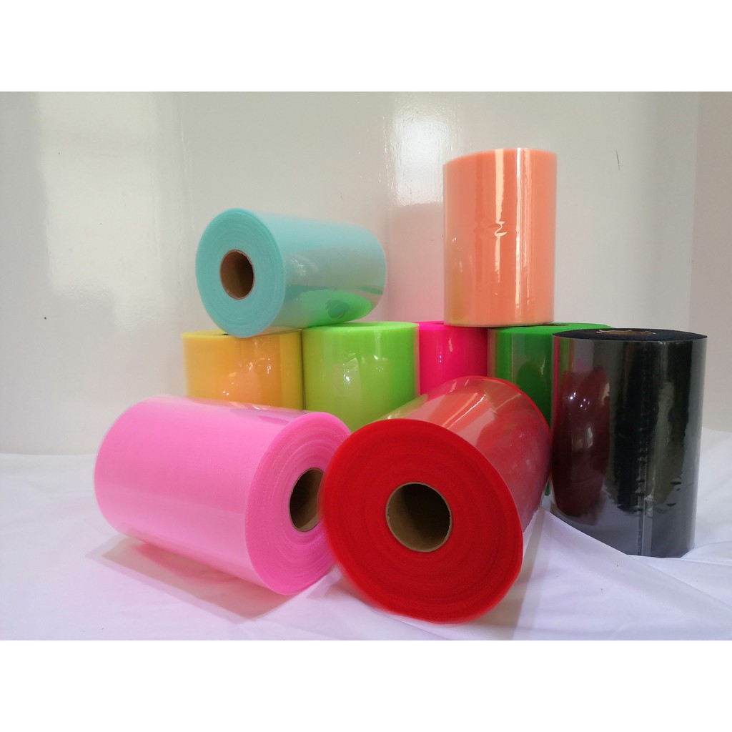 ผ้าโปร่งนิ่ม ผ้าตาข่าย ผ้าทูทู tutu tulle roll ขนาด 6นิ้วx100หลา