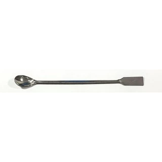 ช้อนตักสาร สแตนเลส Stainless Steel Spatula แบบ ช้อนข้างเดียว ช้อนสองข้าง ช้อนข้าง-พายข้าง ยาว 20cm