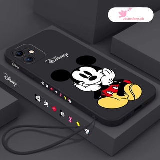 เคสโทรศัพท์มือถือ ซิลิโคนนิ่ม TPU ขอบตรง ลายดิสนีย์ มิกกี้เมาส์ เรียบง่าย สําหรับ Xiaomi Redmi MI 11 lite 11T 11T