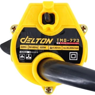 DELTON เครื่องเซาะร่อง ทริมเมอร์ 620 วัตต์ เครื่องเซาะร่องไม้ 1/4 นิ้ว เร้าเตอร์ Wood Trimmer รุ่น TMD-773 - สีเหลือง